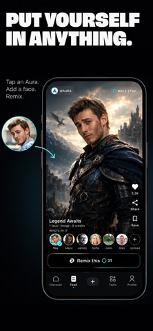 Aura AI: AI Video Generator iPhone screenshot