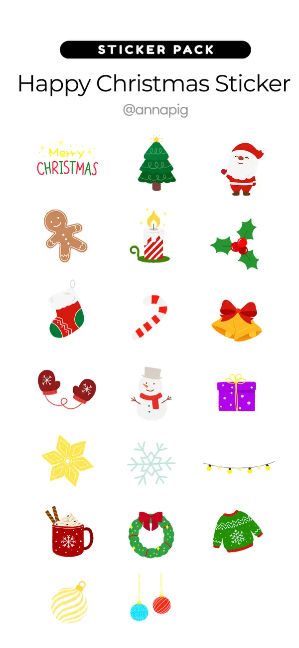 Screenshot #1 pour Happy Christmas Sticker