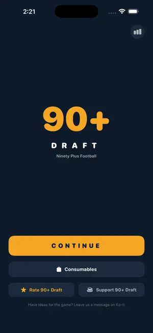 90+ Draft: Football Legends screenshot 1