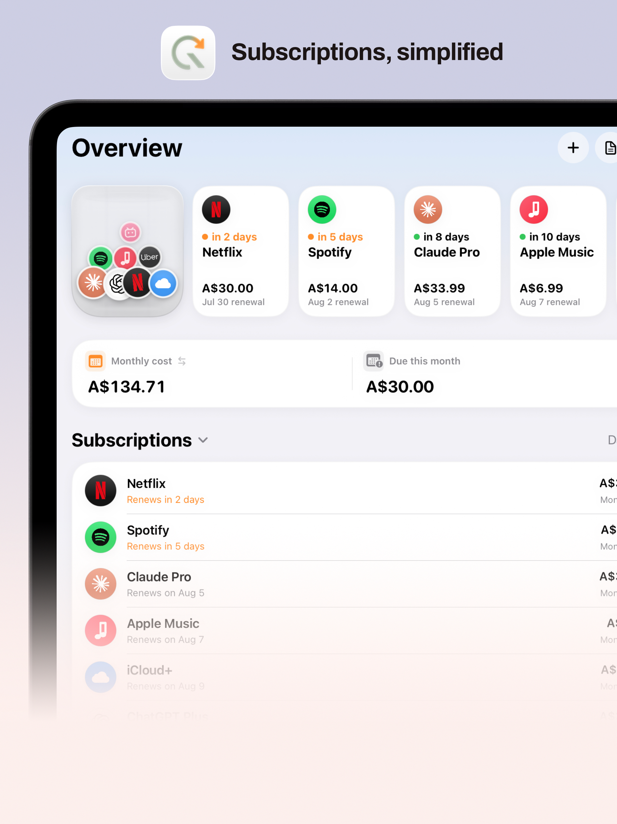Renewa: Bills & Renewals screenshot 4