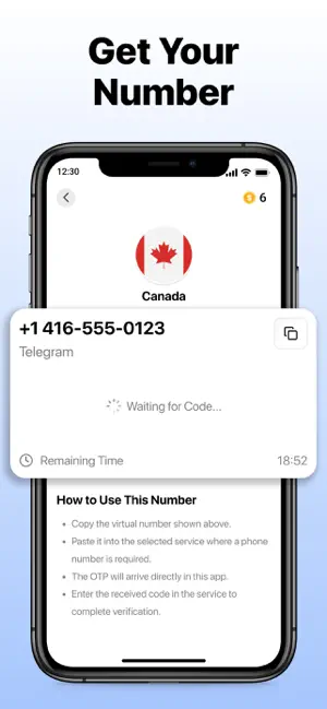 Virtual Number & SMS - GetOTP screenshot 4