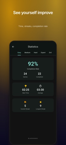 BlueSudoku: Calm Puzzle Screenshot 7 of 8