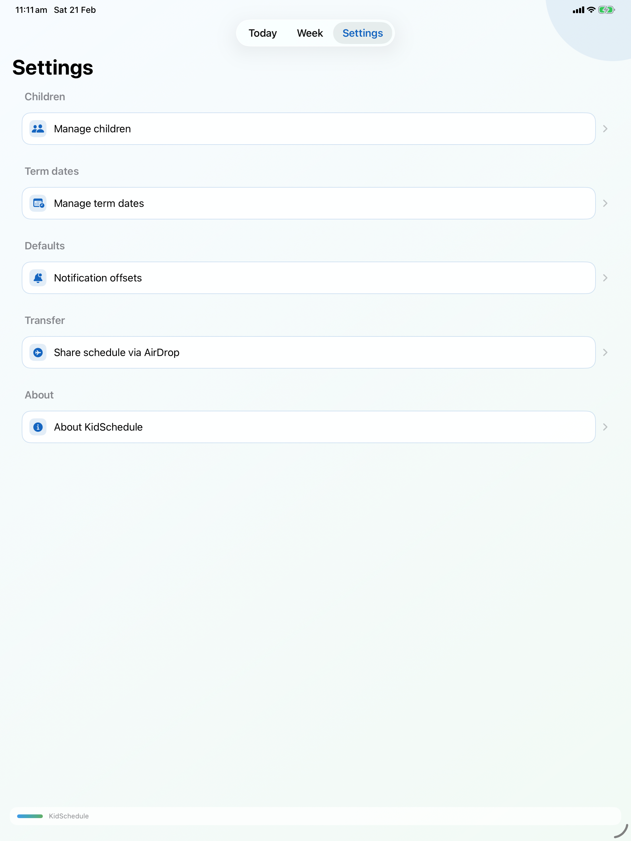 KidSchedule