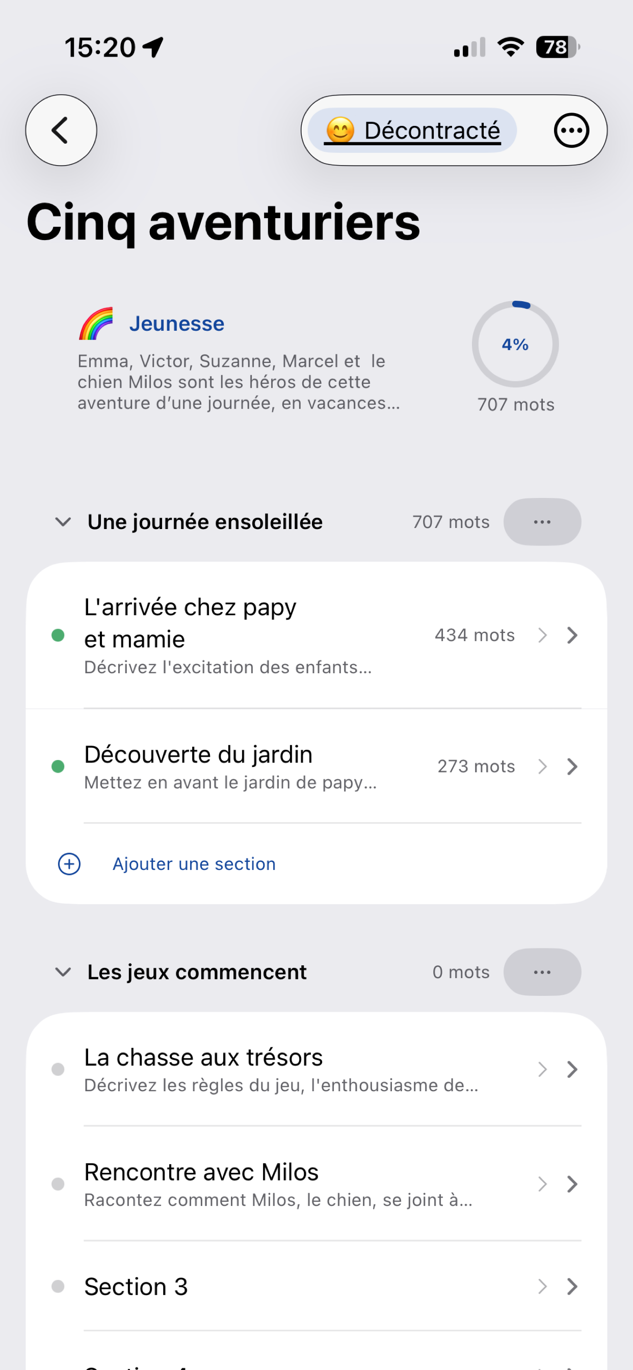 Romancier+ screenshot 6