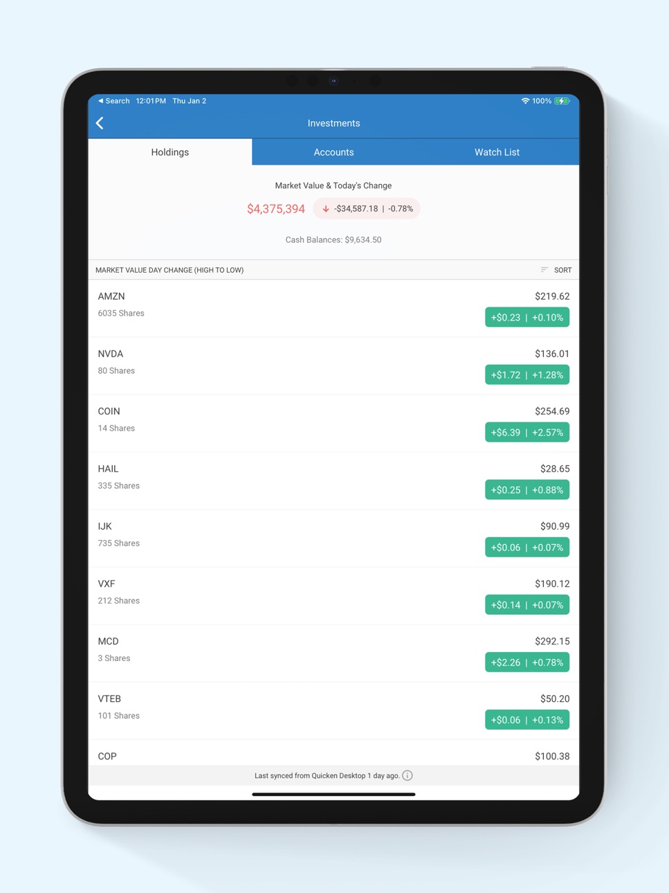 iPad screenshot