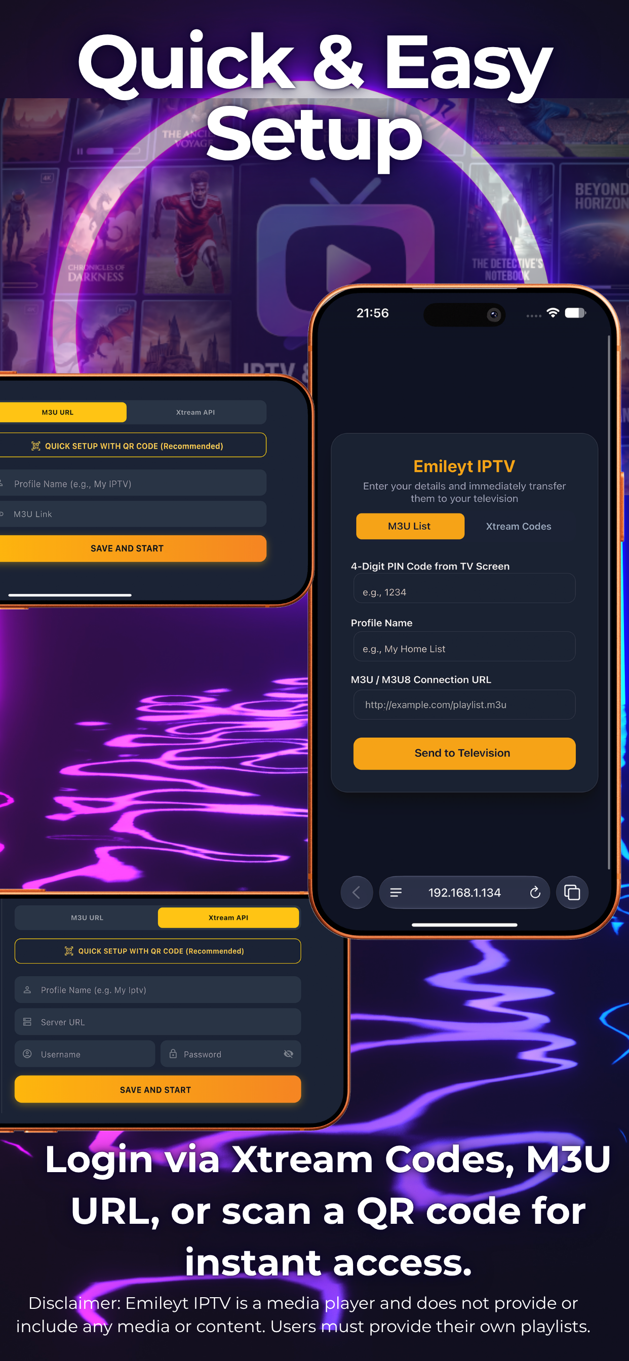 Emileyt IPTV & M3U Player screenshot 7