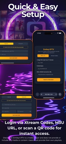 Emileyt IPTV & M3U Player iPhone screenshot