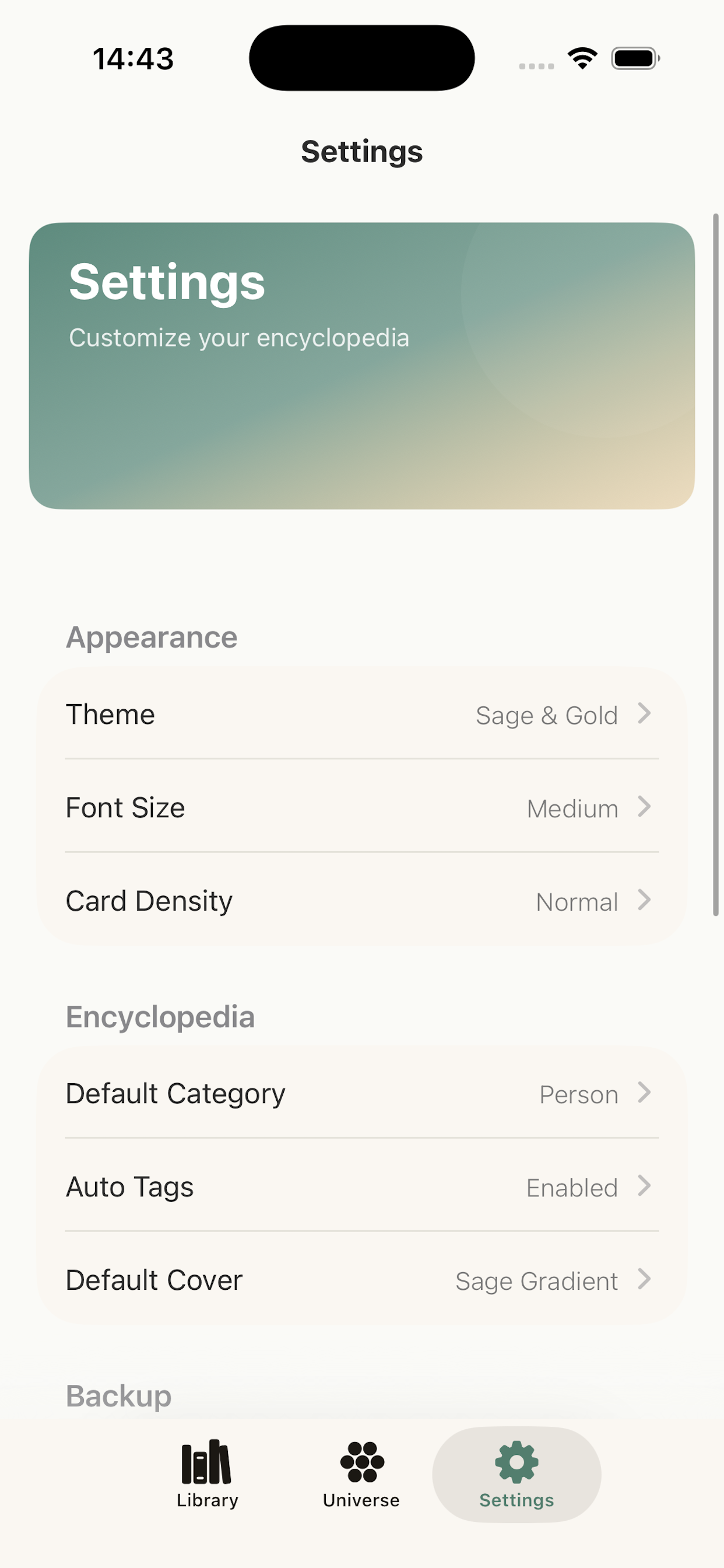 Vitae Atlas screenshot 3