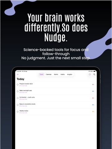 SuperNudge : AI Focus Coach iPad screenshot