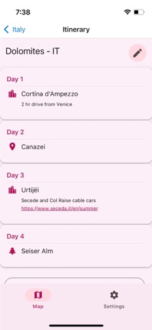 Pinned: Travel Map & Planner Screenshot 3 of 5