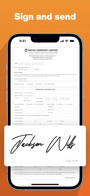 Fill & Sign Documents App, PDF iPhone screenshot 3