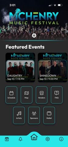 McHenry Music Festival iPhone screenshot