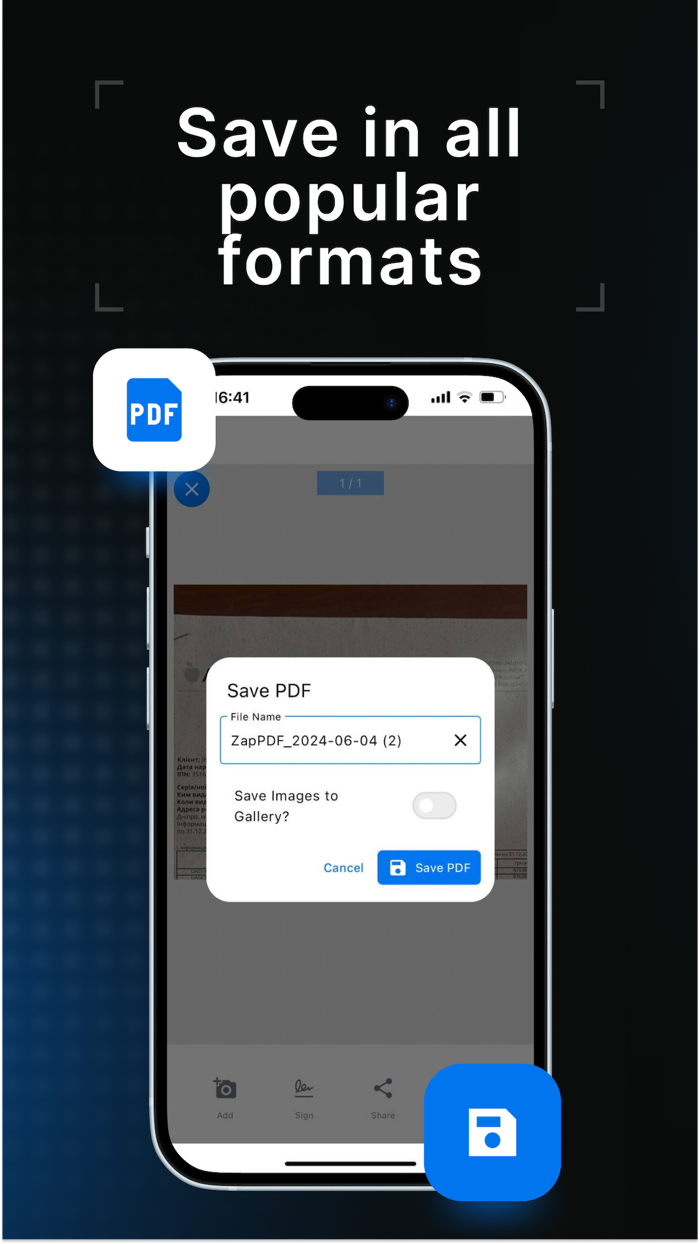 Zap Scan Photo to PDF Scanner