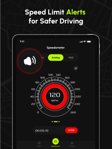 Speedometer: GРS Speed Tracker iPad screenshot