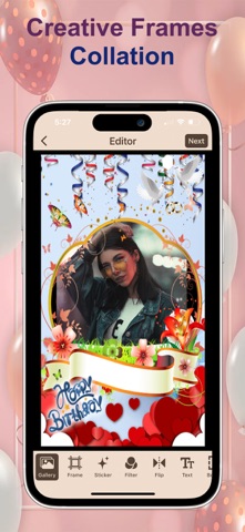 WishFrame - Birthday Photo iPhone screenshot