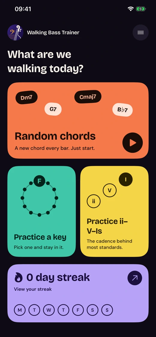 Walking Bass Trainer screenshot 2