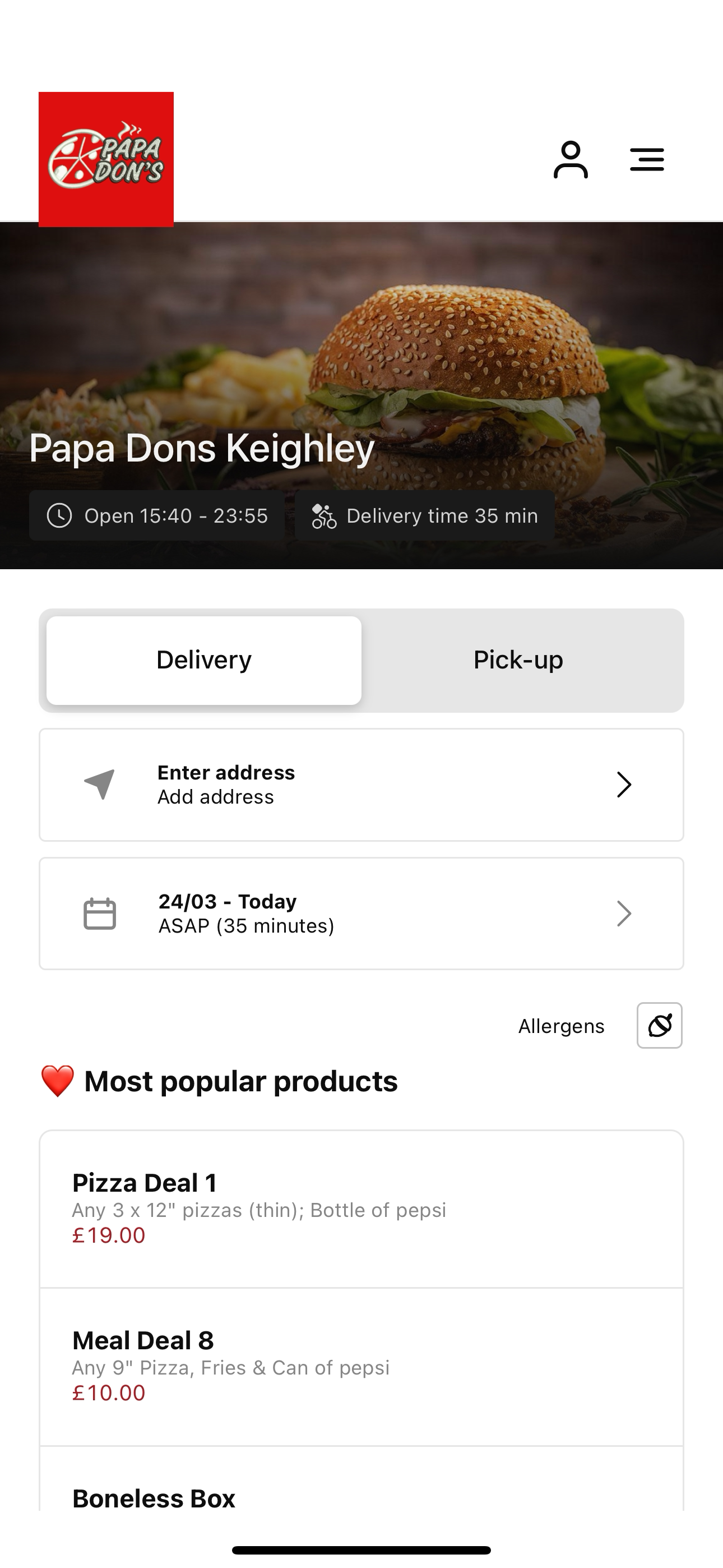 Papa Dons Keighley