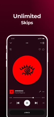 Uforia: Music & Radio iPhone screenshot