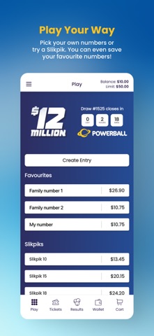 Lotterywest iPhone screenshot 3