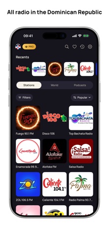 Dominican Radio Live FM & AM screenshot