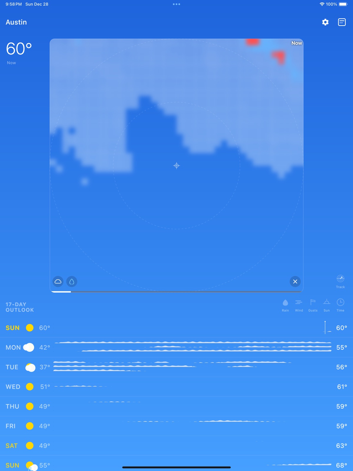 Visual Weather ipad screenshot 1