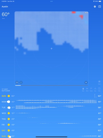 Visual Weather iPad screenshot