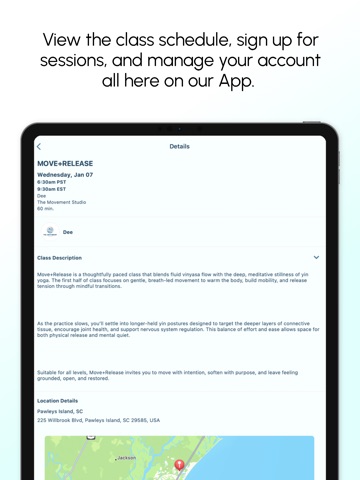 The Movement Studio SC iPad screenshot