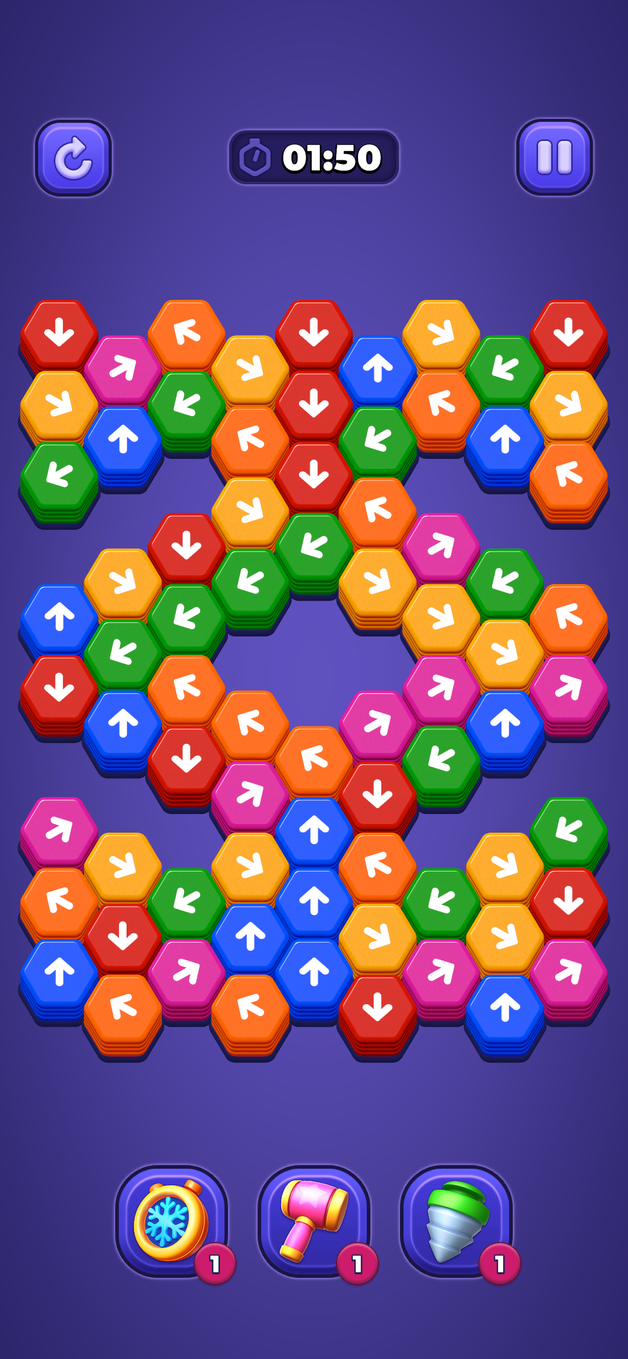 Hexa Go! - Arrow Sort Puzzle screenshot 3