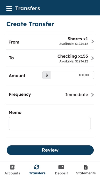 Lakewood Credit Union Screenshot