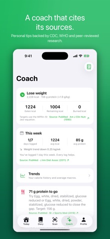 NutriSnap: Calorie Tracker iPhone screenshot