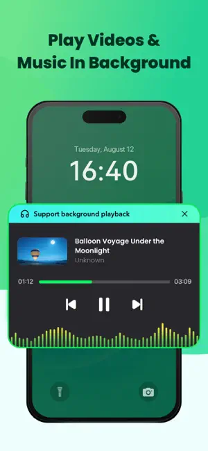 Pureflow Player: Music Player iPhone screenshot 1