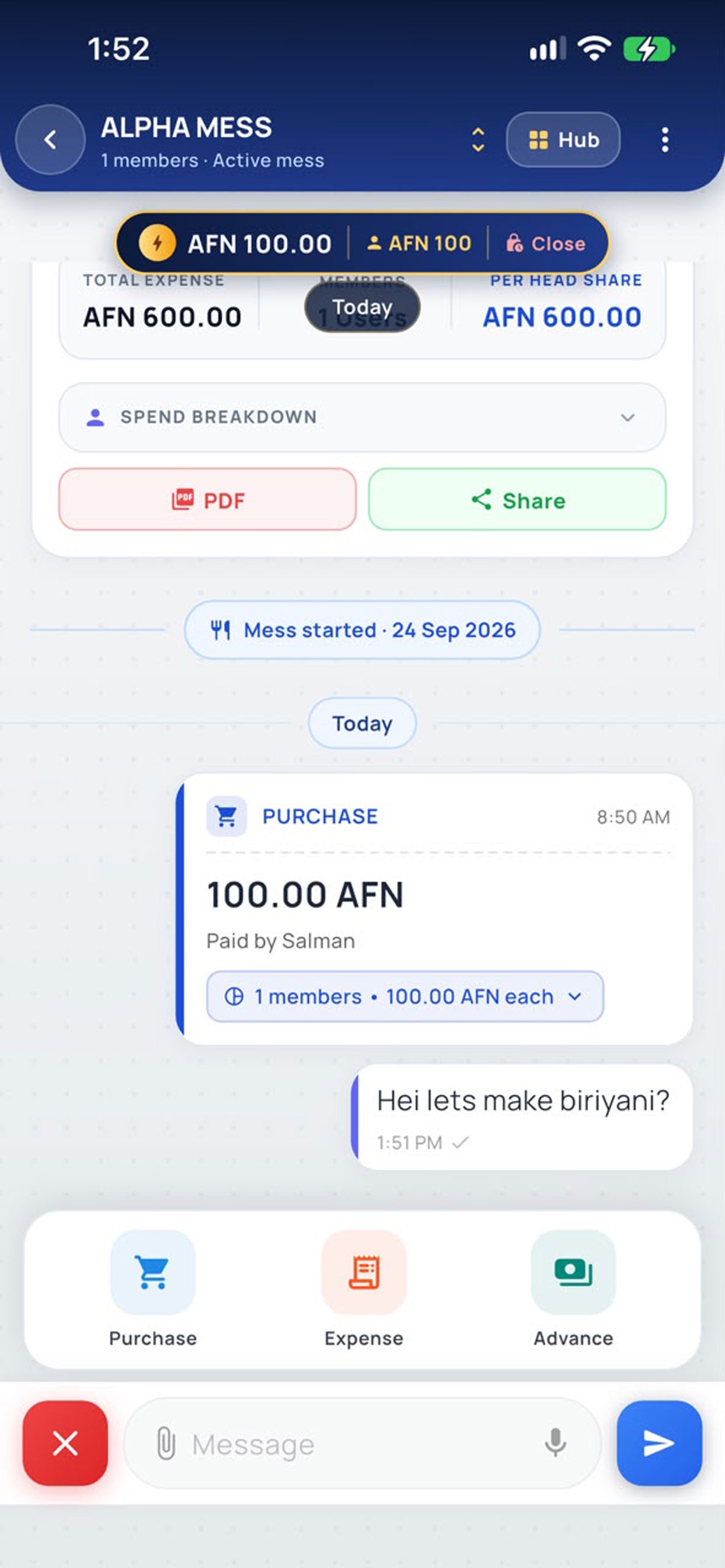 Screenshot 4 of Mess Chat