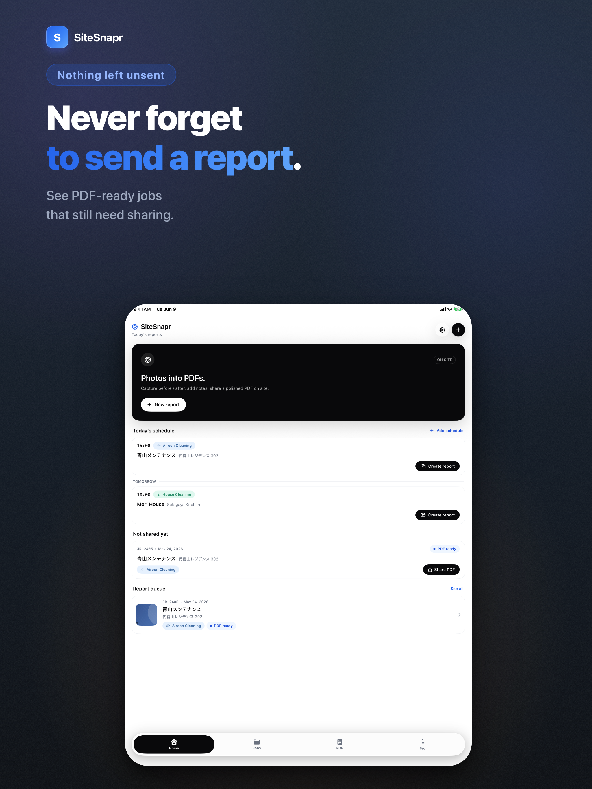 SiteSnapr: Move-Out Reports