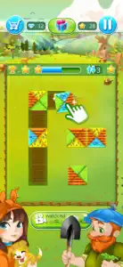 Happy Farm: field's puzzle screenshot #1 for iPhone