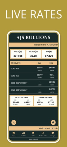 AJS Bullions screenshot