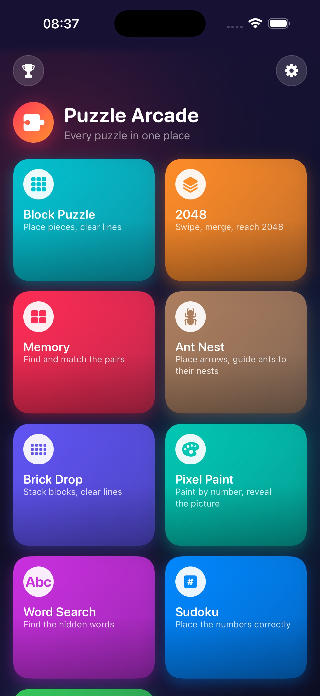 Screenshot 1 of Puzzle Arcade — Daily Puzzles