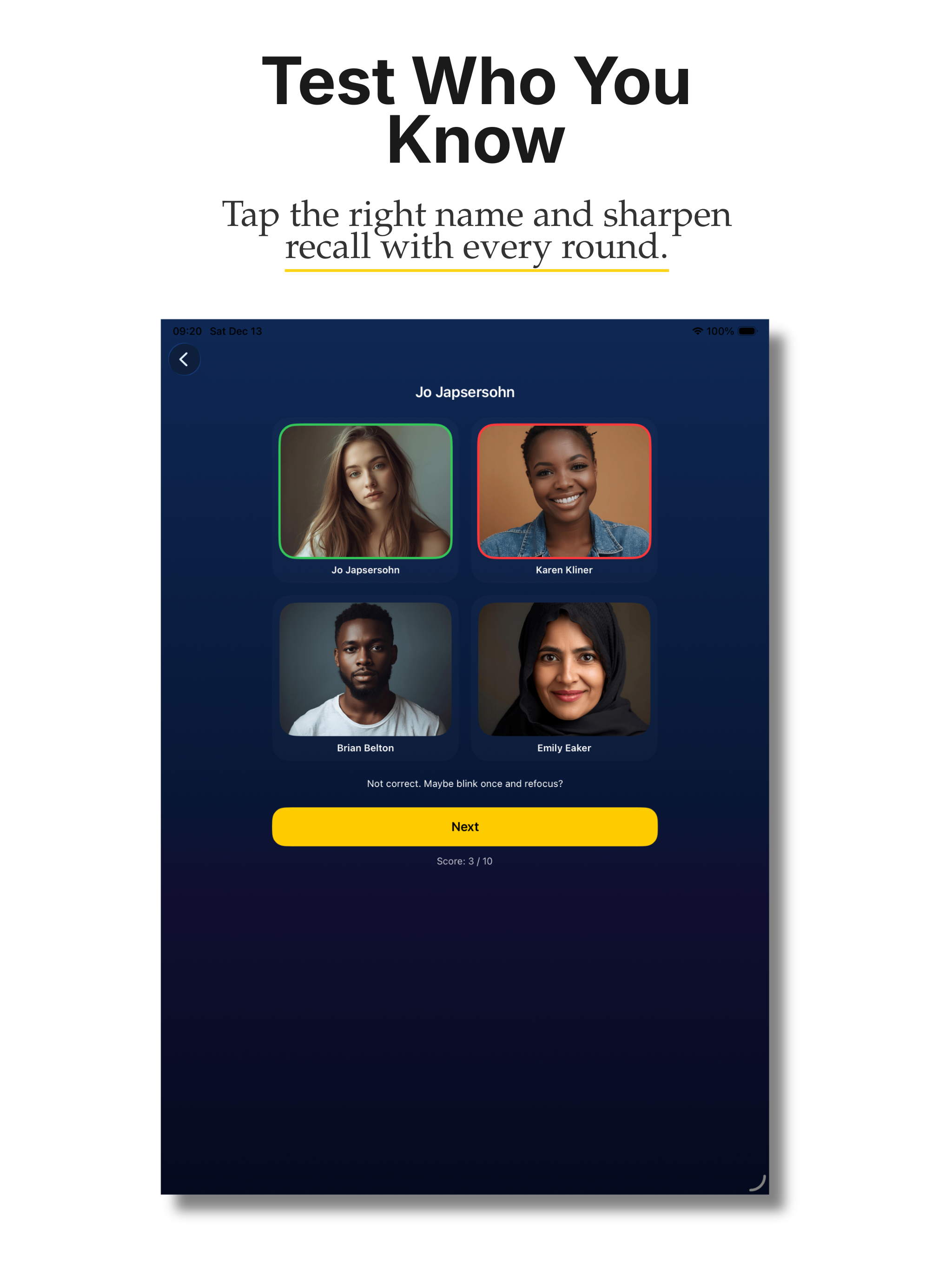 FaceTag: Memory Trainer