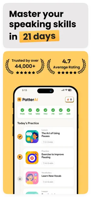 PatterAI: Communication Skills iPhone screenshot 1