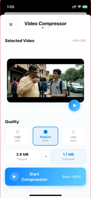 Video Compressor & Merge screenshot 3