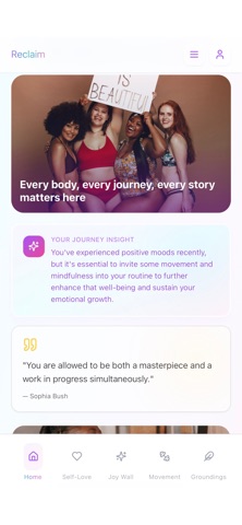 Reclaim | You app screenshot