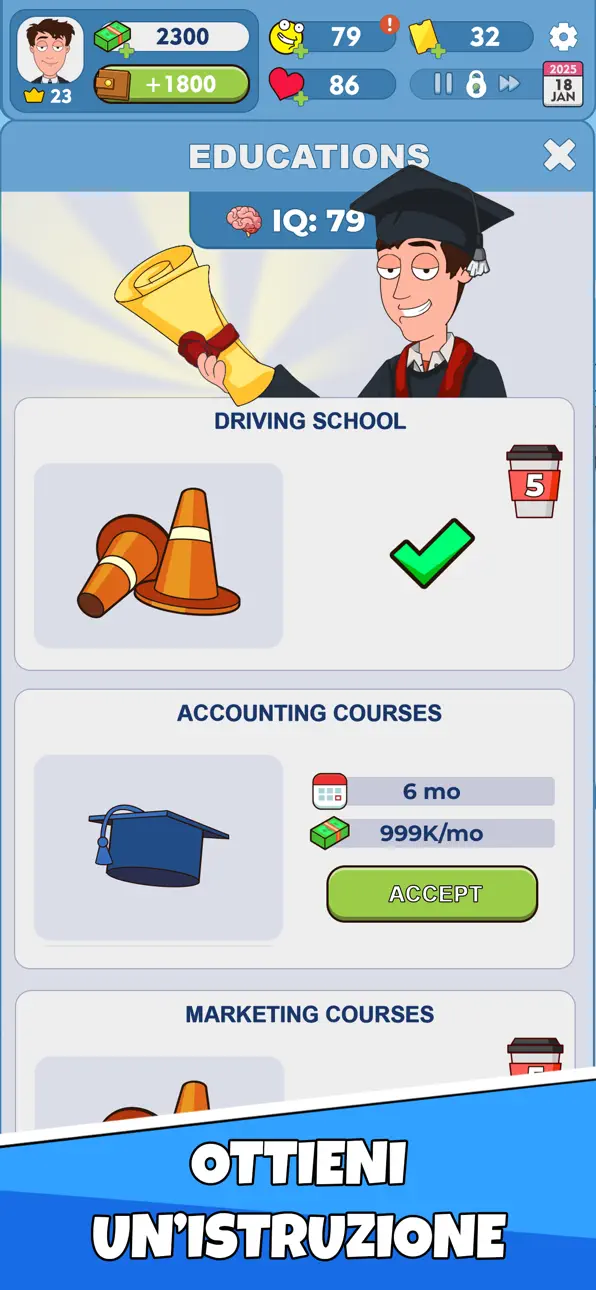 Idle Guy: Life Simulator Games iOS Mod IPA screenshot 4 - iOS game interface