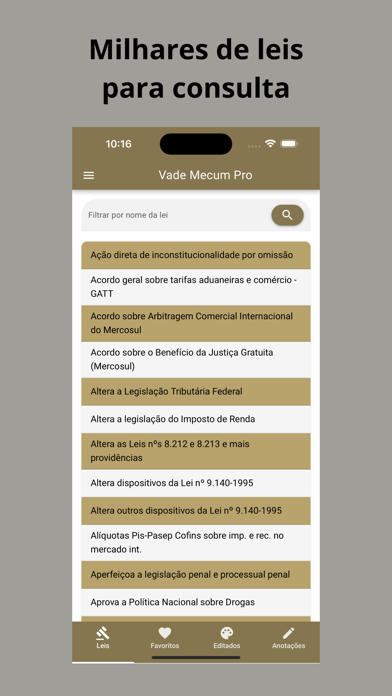 Vade Mecum Pro Direito Brasil Screenshot