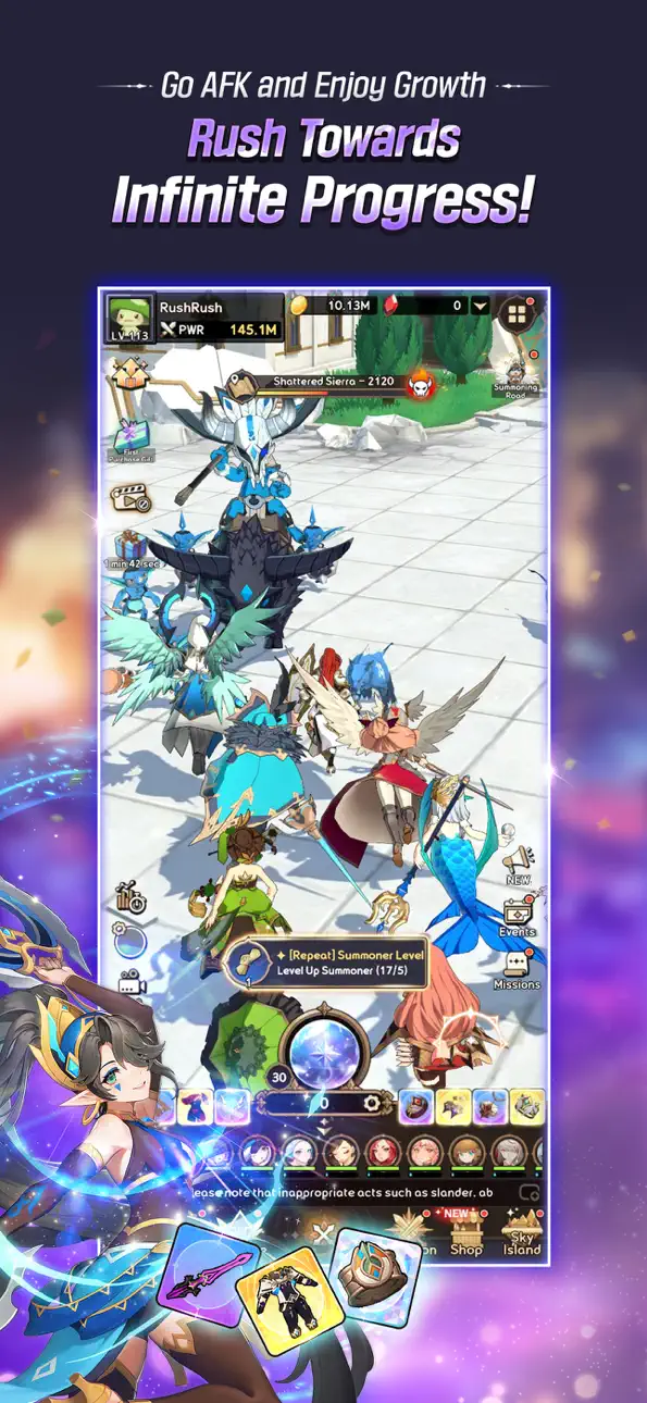 Summoners War: Rush iOS Mod IPA screenshot 6 - iOS game interface