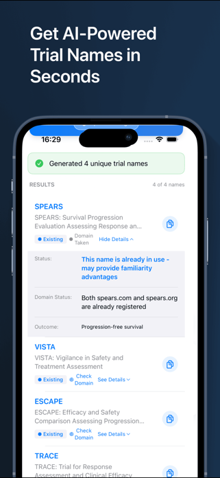 TrialGen: Trial Name Generator Screenshot 4 of 4