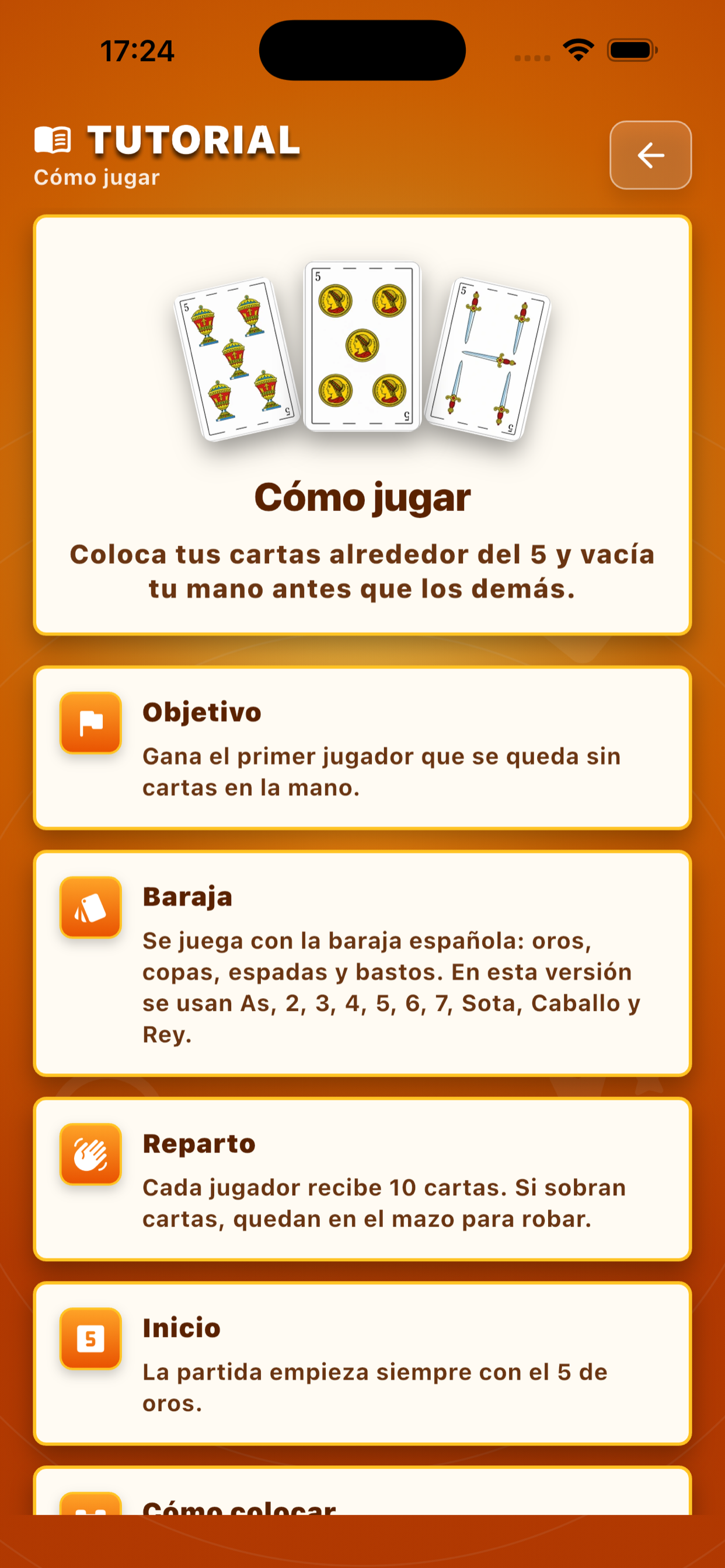 Cinquillo Español screenshot 4