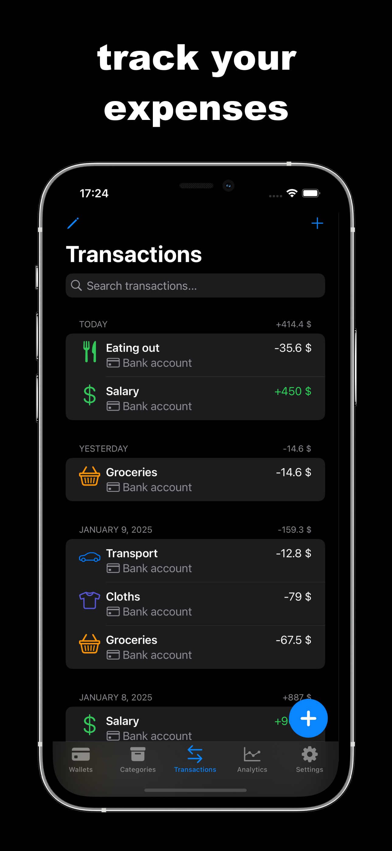 xpenses: spending tracker