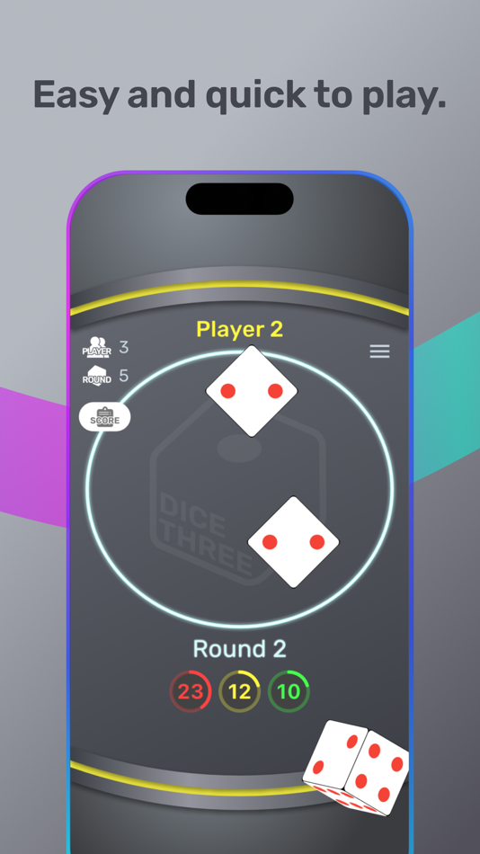 #3. DiceThree (iOS) 由: shogo isaji