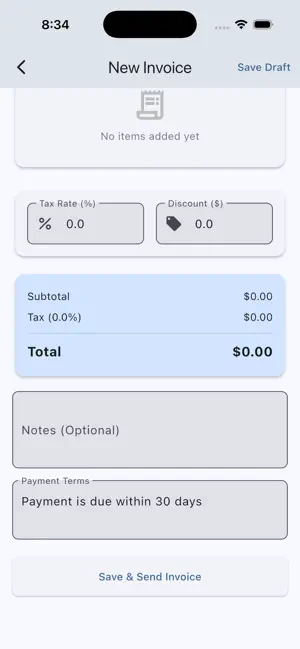 Invoice Pro Nova screenshot 2