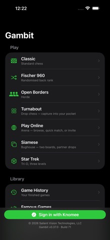 Gambit - Chess Screenshot 1 of 5