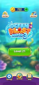 Ocean Blast: Match 3 Puzzle screenshot